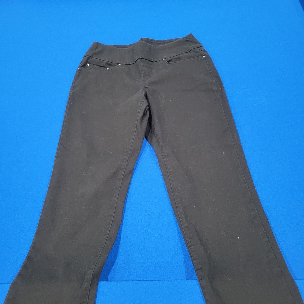 Time and Tru Black Pants / Size Petite Medium / Stretch Waist